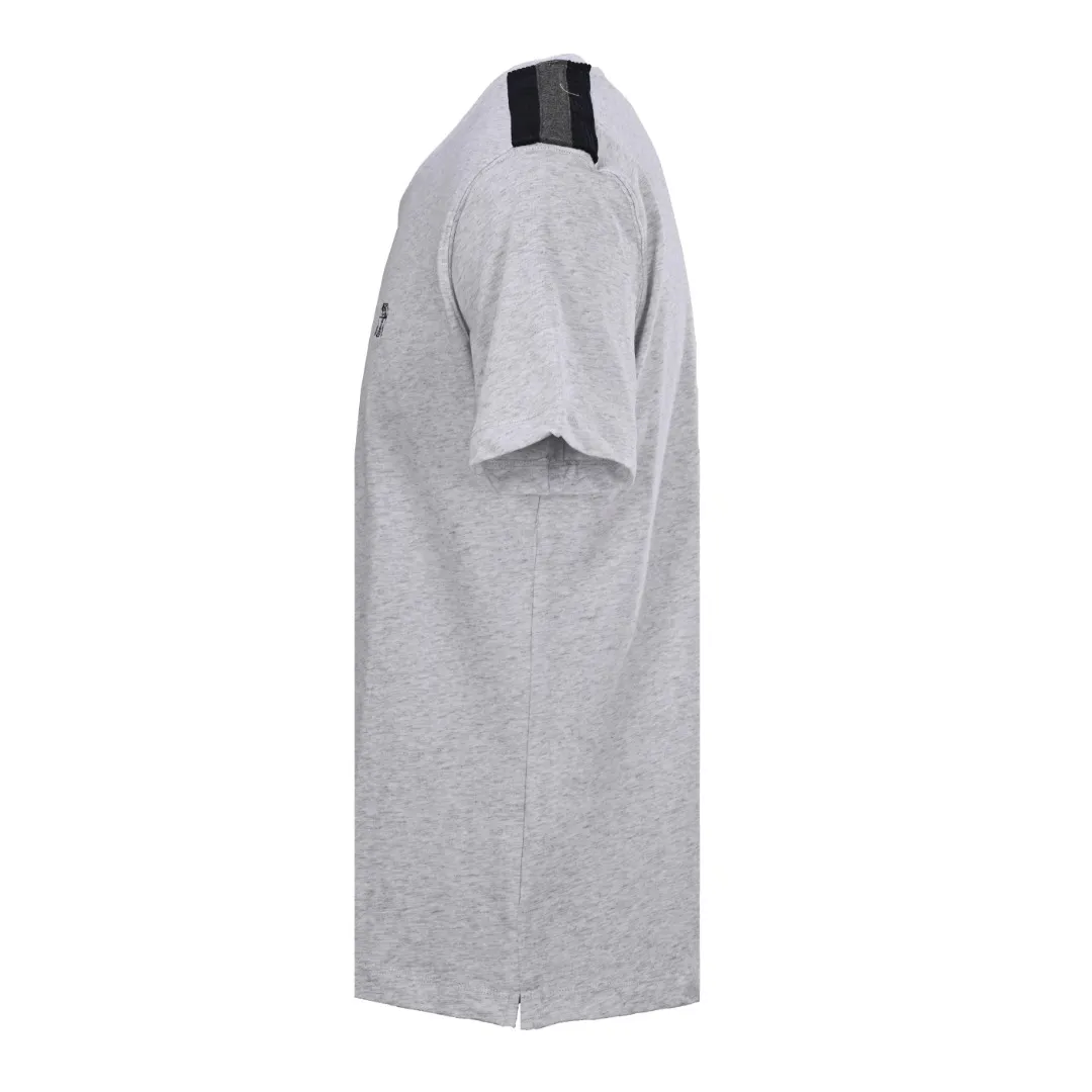 (Higher version) BRUNELLO CUCINELLI BC contrasting shoulder short-sleeved T-shirt purchased and developed by Authentic, 40 grams of double-ply 100% long-staple cotton, 8-pit corduroy, 32-count double yarn 1*1 rib, imported embroidery, fabric wash, customized 1:1 trademark, fitted version Size: S-XL